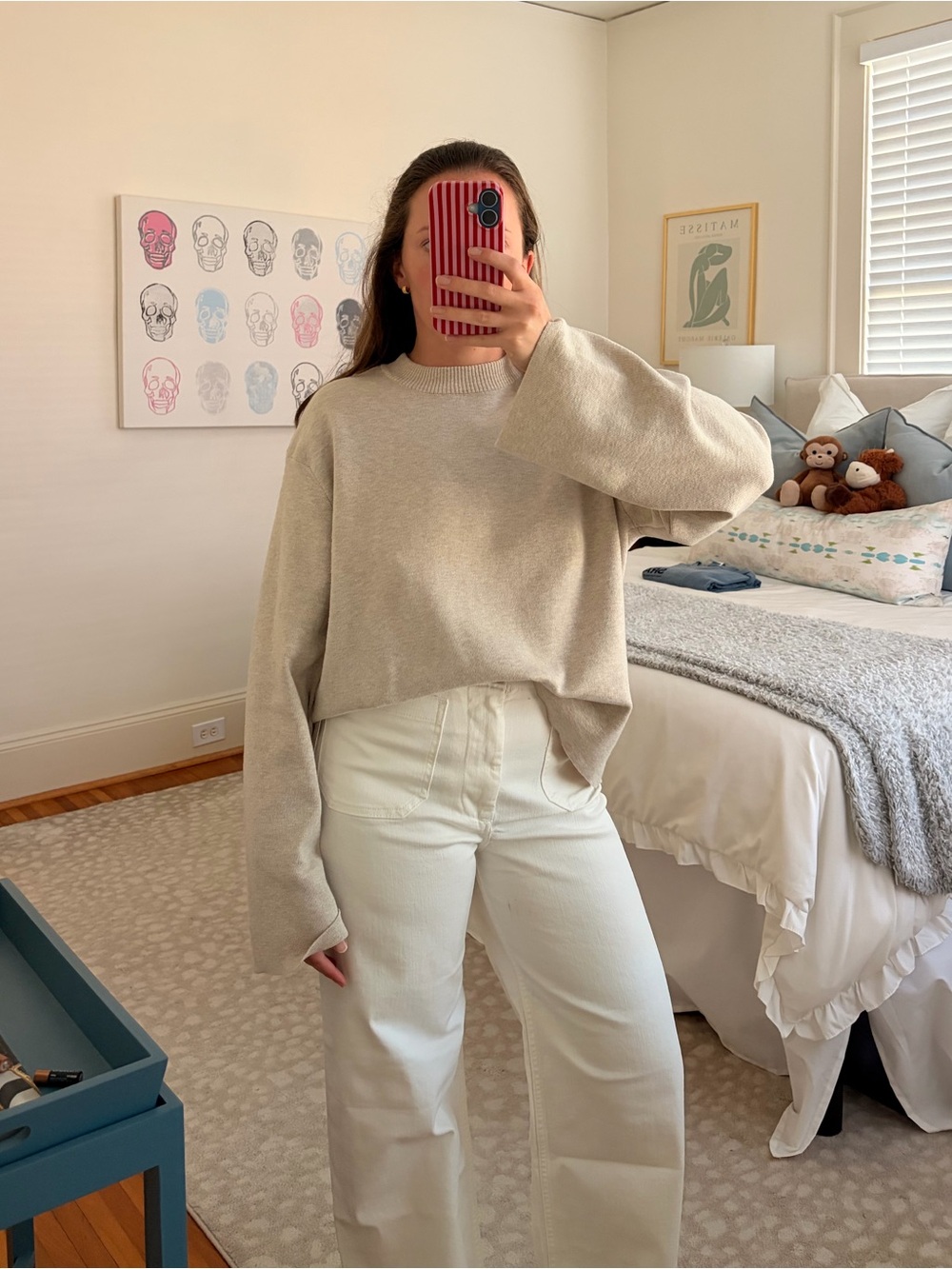 H&M Oversized Curved-Hem Sweater